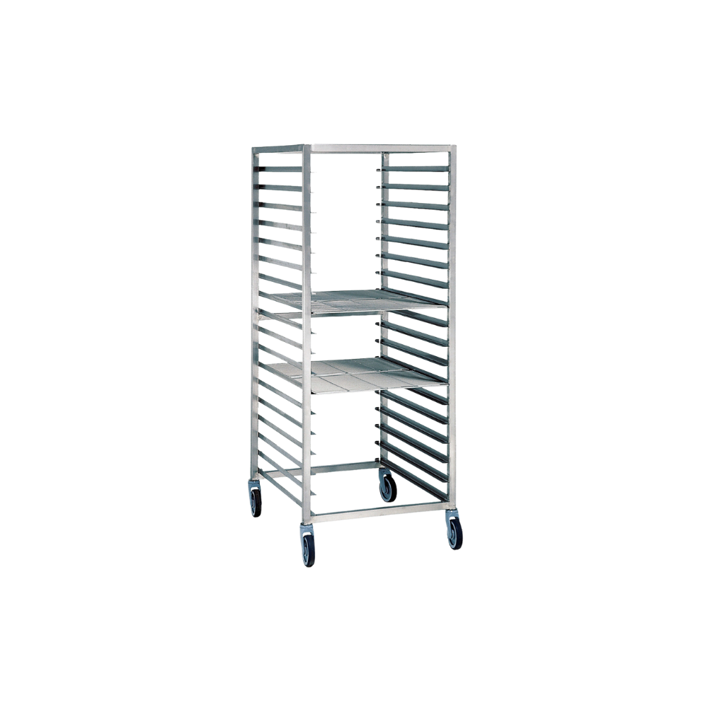 Chariot double – Grande capacité en inox