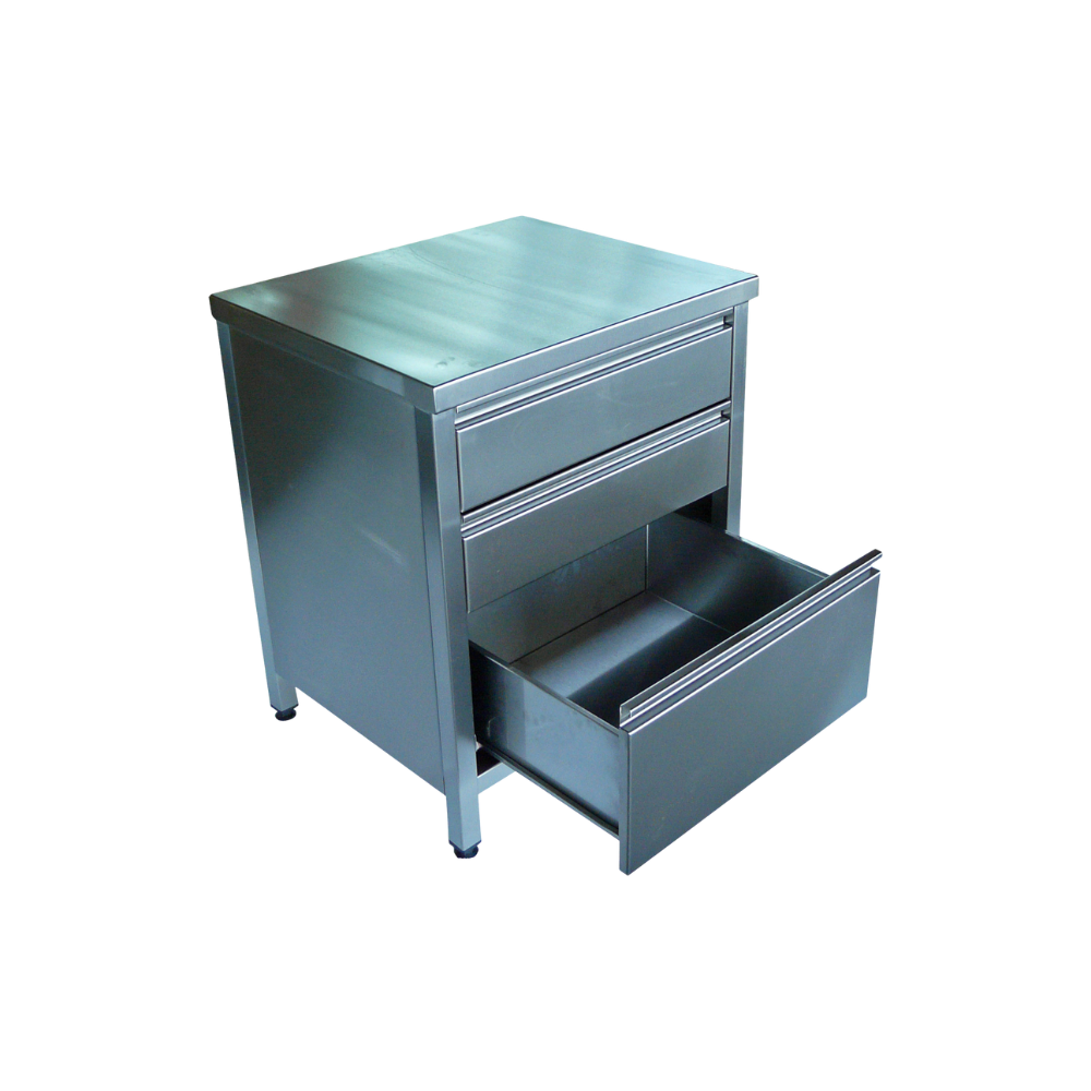 Table armoire avec blocs tiroirs